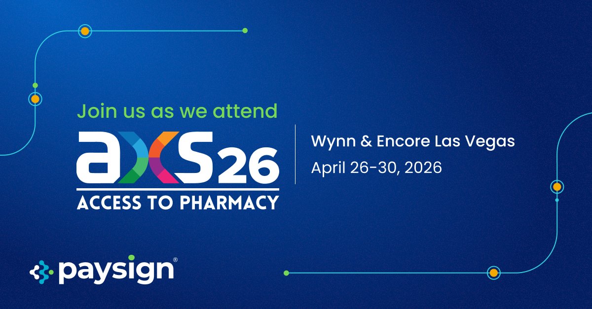 paysign's tweet photo. We're gearing up for Asembia 2026! 🎉
Asembia's Specialty Pharmacy Summit is one of the most important gatherings in specialty pharmacy and healthcare, and we couldn't be more excited to be there this year – and year-round since we call Las Vegas home. We're looking forward to connecting with industry leaders, exploring the latest innovations, and engaging in the conversations shaping the future of specialty pharmacy. #Asembia2026 #axs2026 #paysign2026