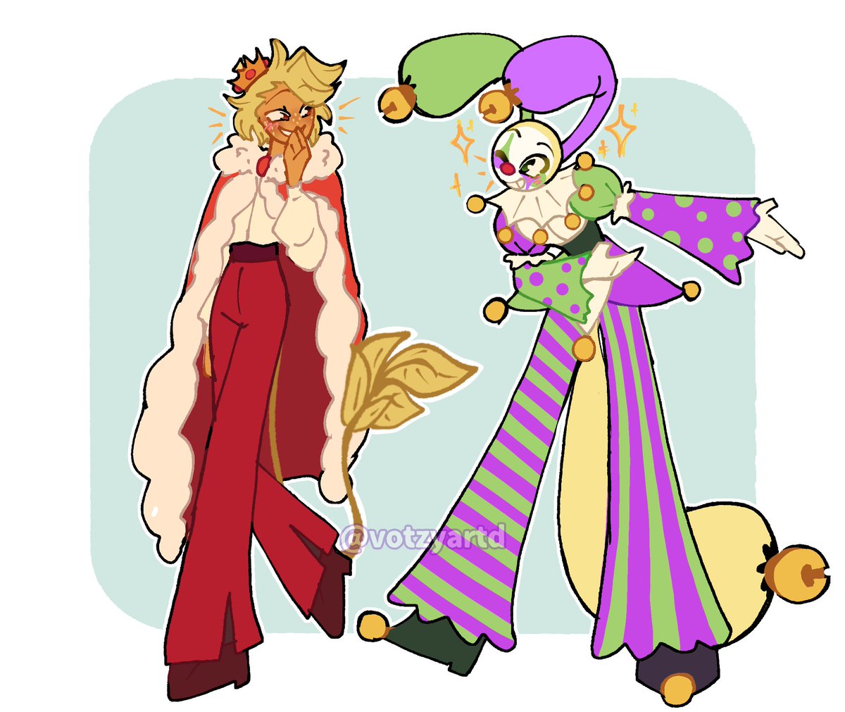 Votzyard's tweet photo. King sprout x Jester looey 😋✨
#Berryfunny https://t.co/4KK8ihGo7T