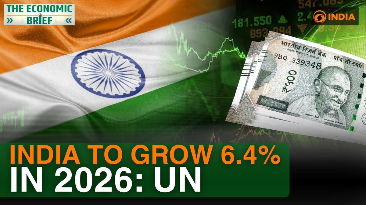 DDIndialive's tweet image. #Watch | India remains a key growth engine in Asia with strong momentum and stable outlook, even amid global uncertainties. From rising investments to resilient domestic demand and innovation, the economy continues to show strength across sectors.

 Watch here: