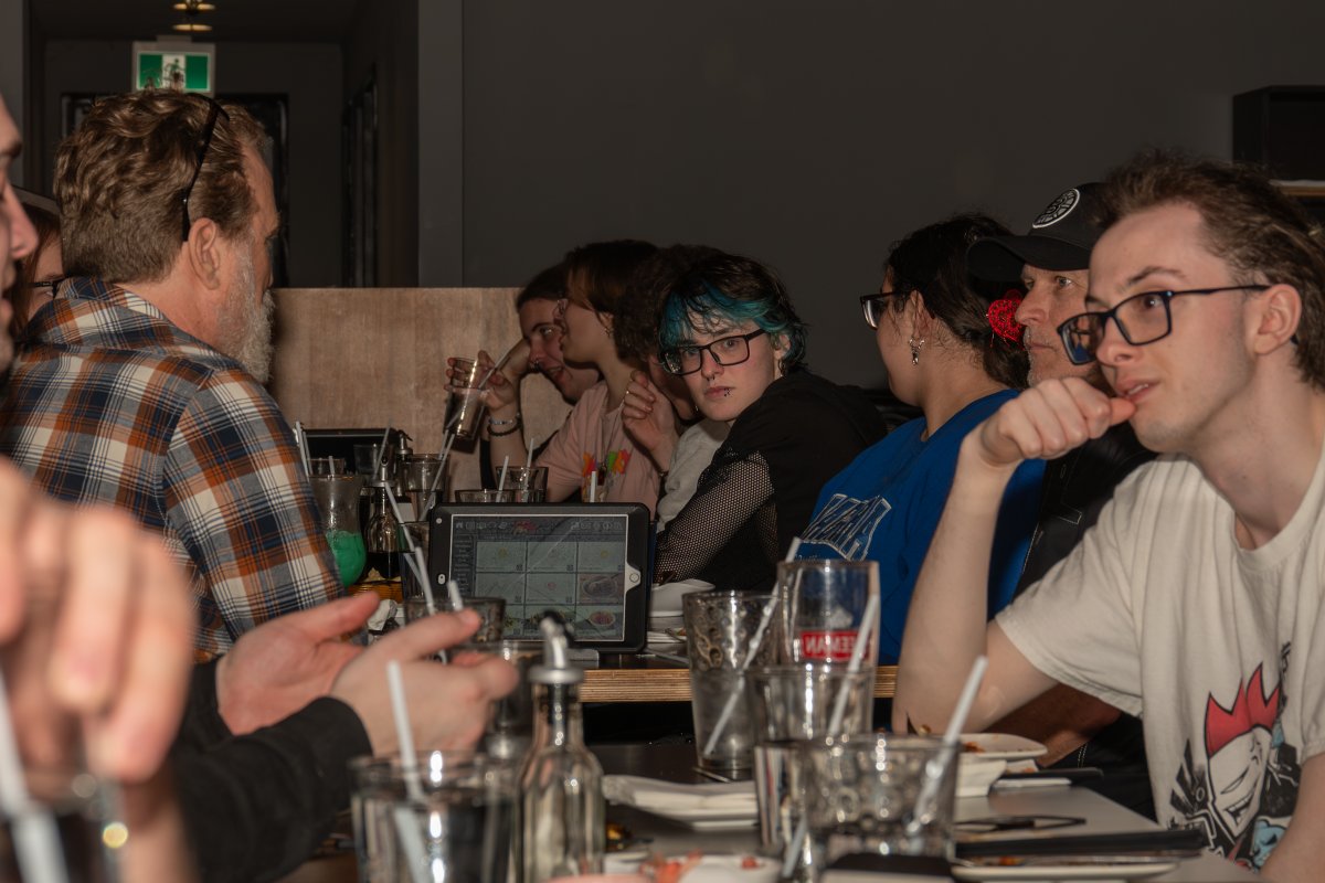 NCgameDev's tweet photo. Thanks to all those that came  out, to keep the tradition of going for Sushi at the end of 3rd year alive! Super fun night... https://t.co/tiVcnK9o7P