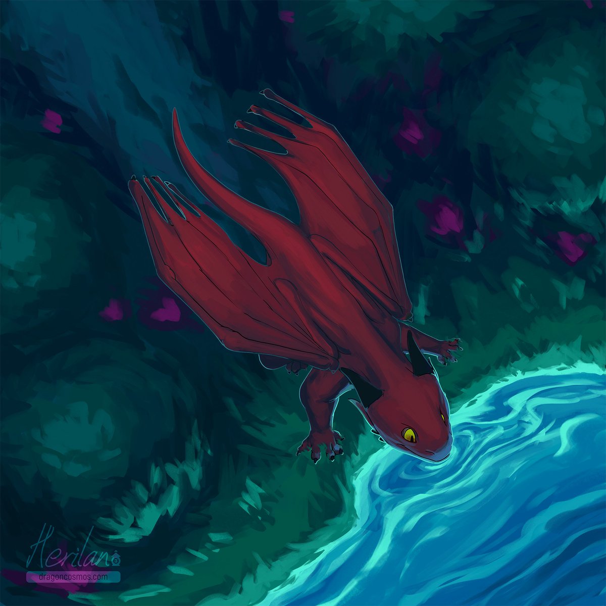 EHerilan's tweet photo. Hatch day special. 
Another special day for this lil derg, Once again!
First time to draw in speeeeed XD. https://t.co/g09vmTGagS