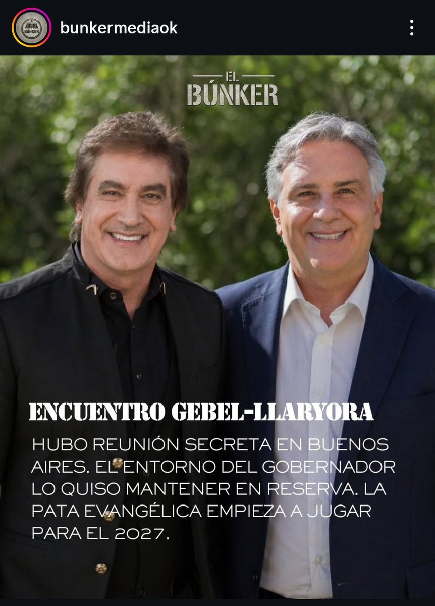 Mi único deseo de acá al 2027 es que pierda Llaryora en Córdoba. No lo soporto más ni a él ni a su ejército de lamebotas pauteros y fachos disfrazados de progres que destruyeron Córdoba. Por lo menos los otros son menos cínicos.
