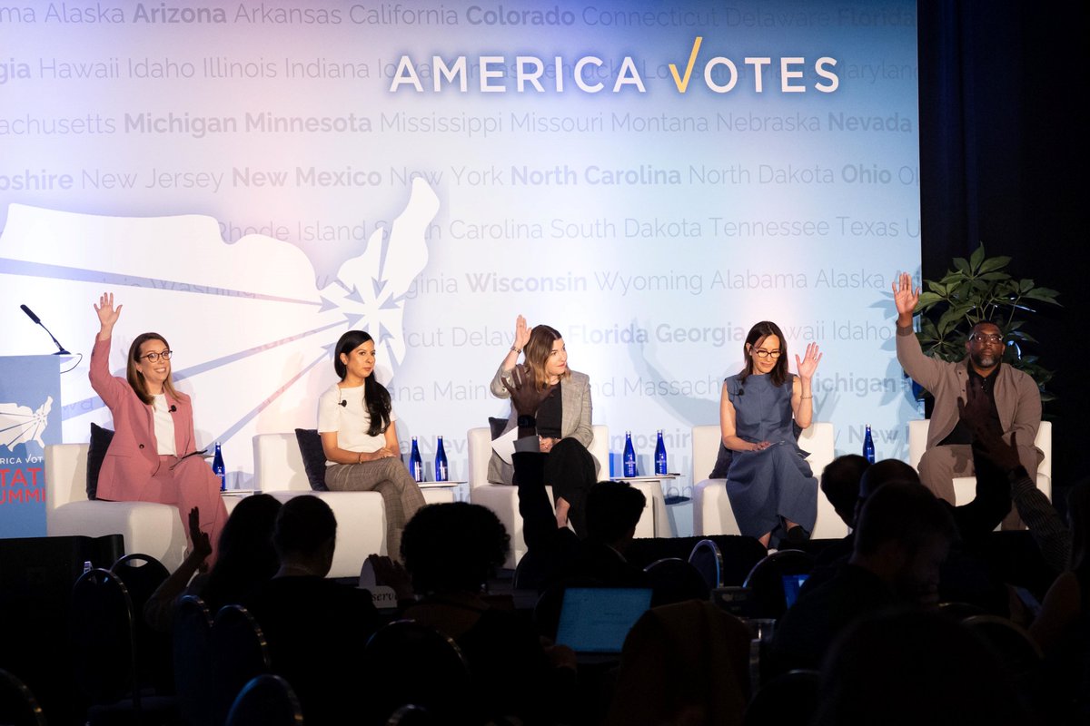 Strengthening civic participation means centering the issues that matter most to our communities. Thank you to <a href="/FamFriendlyEcon/">The Campaign for a Family Friendly Economy</a>, <a href="/SomosVotantes/">Somos Votantes</a>, <a href="/LCVoters/">League of Conservation Voters 🌎</a>, <a href="/NAACP/">NAACP</a>, and <a href="/NavigatorSurvey/">Navigator Research</a> for championing the importance of lowering the cost of living. #AVsummit26
