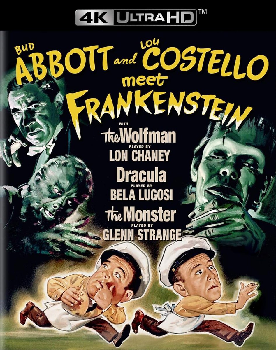 thedigitalbits's tweet image. Bits #4K Review – @timsalmons revisits Charles Barton's classic #horror #comedy ABBOTT AND COSTELLO MEET FRANKENSTEIN, available on #4K #UltraHD from @KLStudioClassic. @BillHuntBits thedigitalbits.com/reviews/item/a…