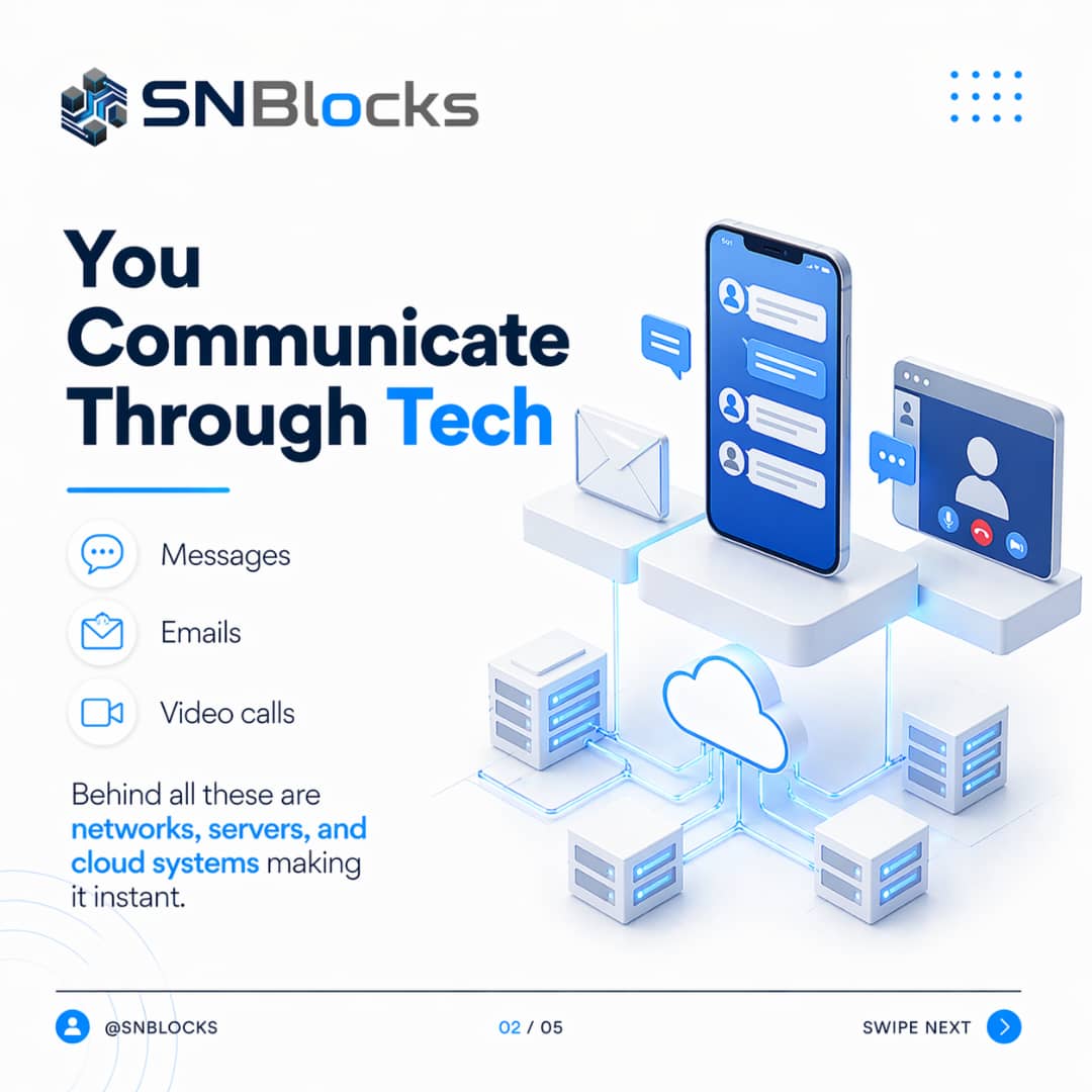 snblocks's tweet photo. You use tech every day.
But do you actually understand it?

From your alarm to your payments,systems are working behind the scenes.
Swipe through this to see how tech is quietly shaping your life.
Follow @SNBLOCKS for simplified tech knowledge 
#TechThread #SNBLOCKS #Web3 https://t.co/7VXREMV4uS