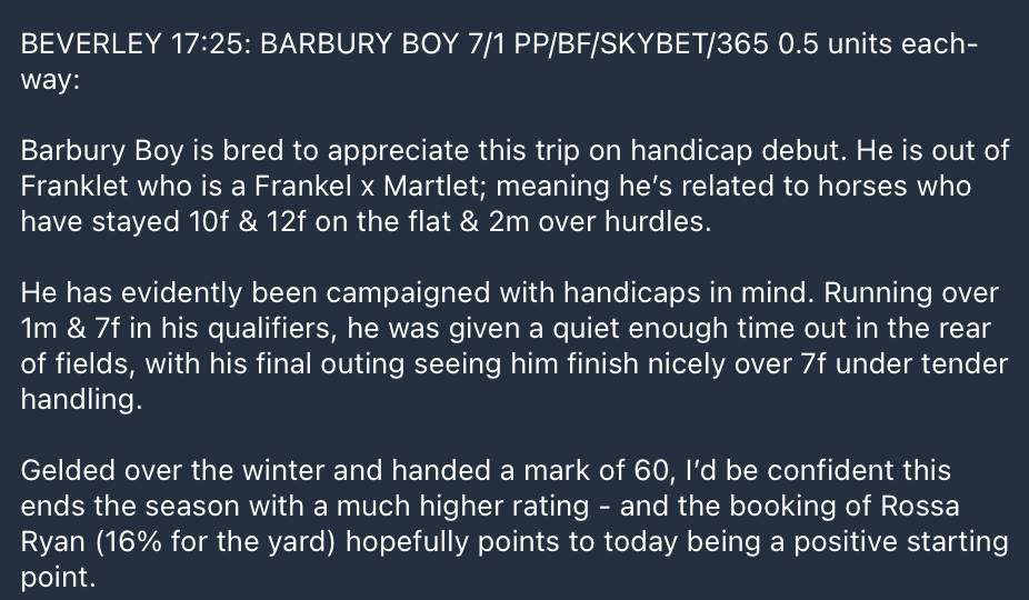🏇🏼 Tommy's Tips tweet media