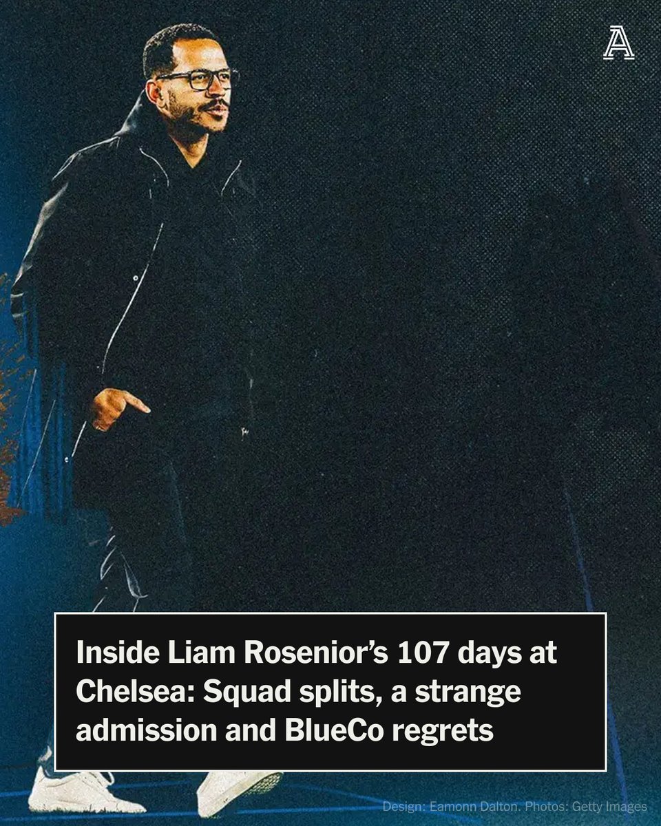 How Liam Rosenior’s Chelsea reign fell apart in 107 days:

▪️ Splits in the dressing room
▪️ Some stars unsettled by Maresca “walking out”
▪️ “Nice guy” but communication &amp; training criticised
▪️ Well respected by club execs
▪️ Rosenior told the squad he felt “vulnerable”