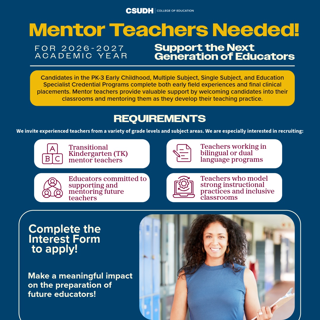 CSUDH College of Education tweet media