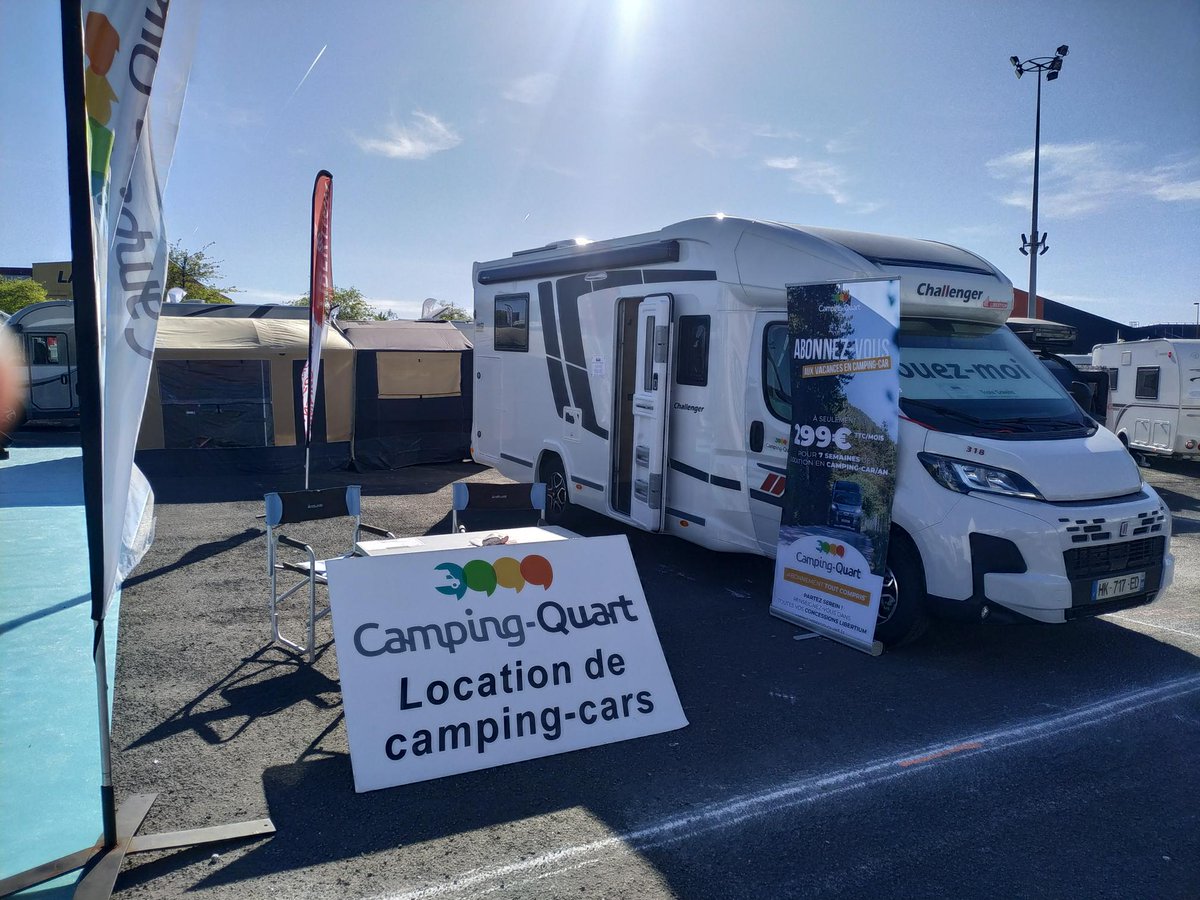 [🎉FOIRE ANGERS 🎉]🚎
Bien installé avec <a href="/camping_quart/">Camping-Quart</a> (Groupe #LibertiumOuest) à la #foireangers, au #parcdesexpositions, jusqu'à lundi prochain inclus🙂
Je vous y attends😀
#ABONNEZ_VOUS à <a href="/camping_quart/">Camping-Quart</a> et choisissez vos 7 semaines de location/an !😍
#abonnement #liberté