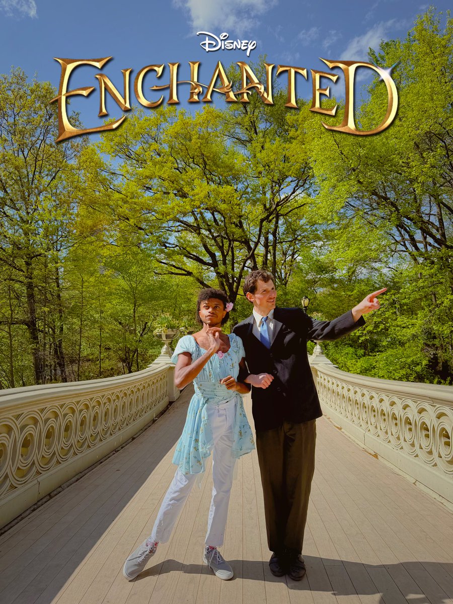 JeremyTheTea's tweet photo. Visited the Enchanted filming locations dressed as Giselle and Robert 🌸 https://t.co/pQUZQZvunH