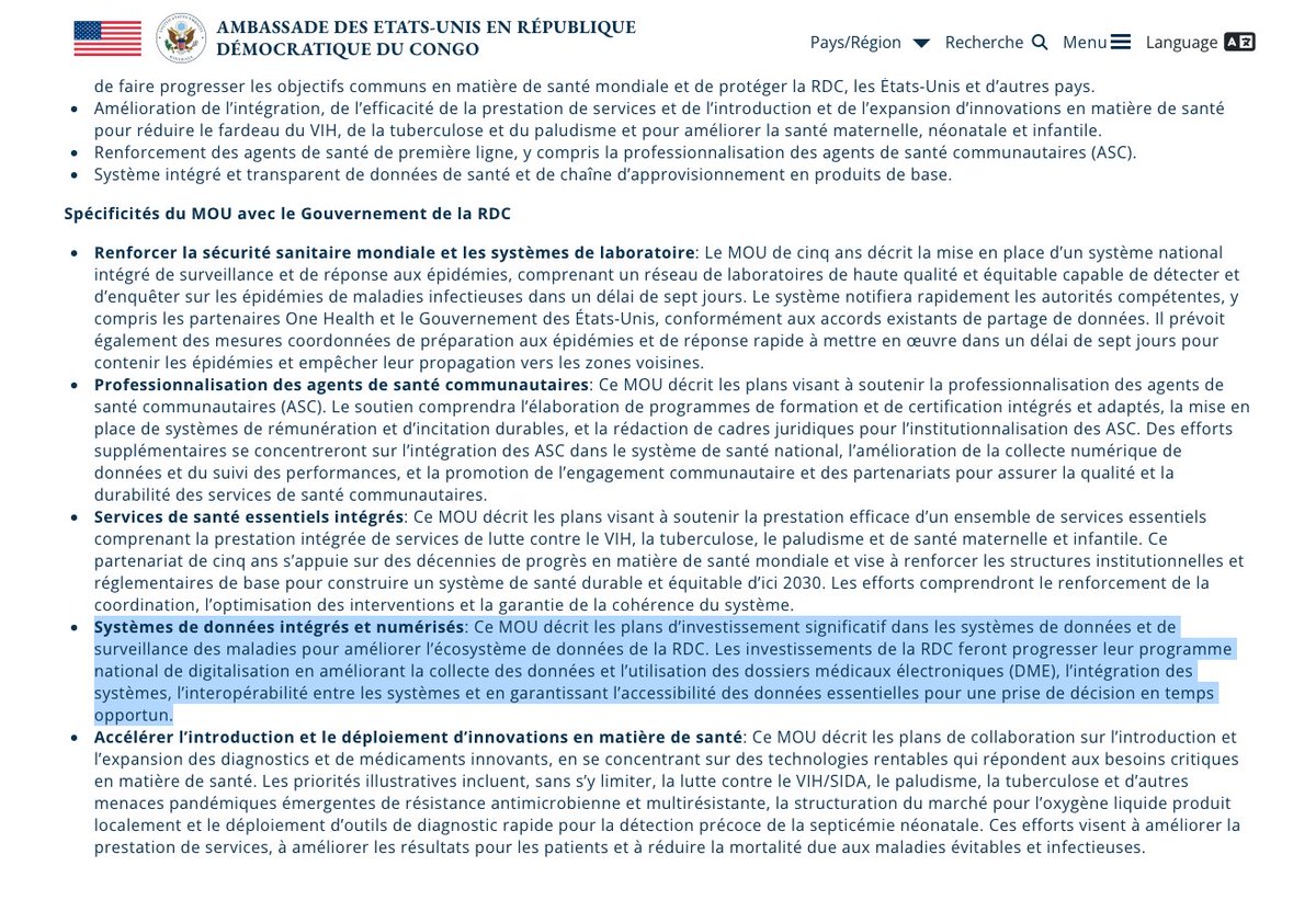 FabriceGino's tweet image. Là où la #RDC choisit de signer pour bénéficier de 1,2 milliard, la #Zambie et le #Zimbabwe estiment que le prix à payer en termes de contrôle des données médicales et de ressources naturelles est une atteinte trop grave à la souveraineté.