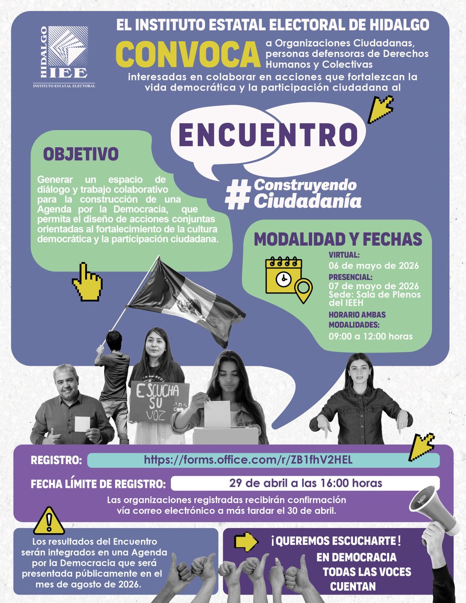 Instituto Estatal Electoral de Hidalgo tweet media