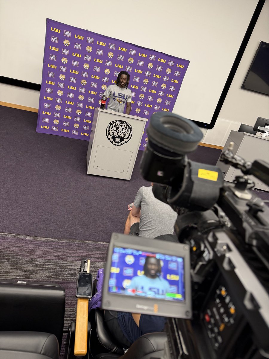 Cauble's tweet image. Winnie Watkins is an elite interview!  

Dude’s going to be a star #LSU