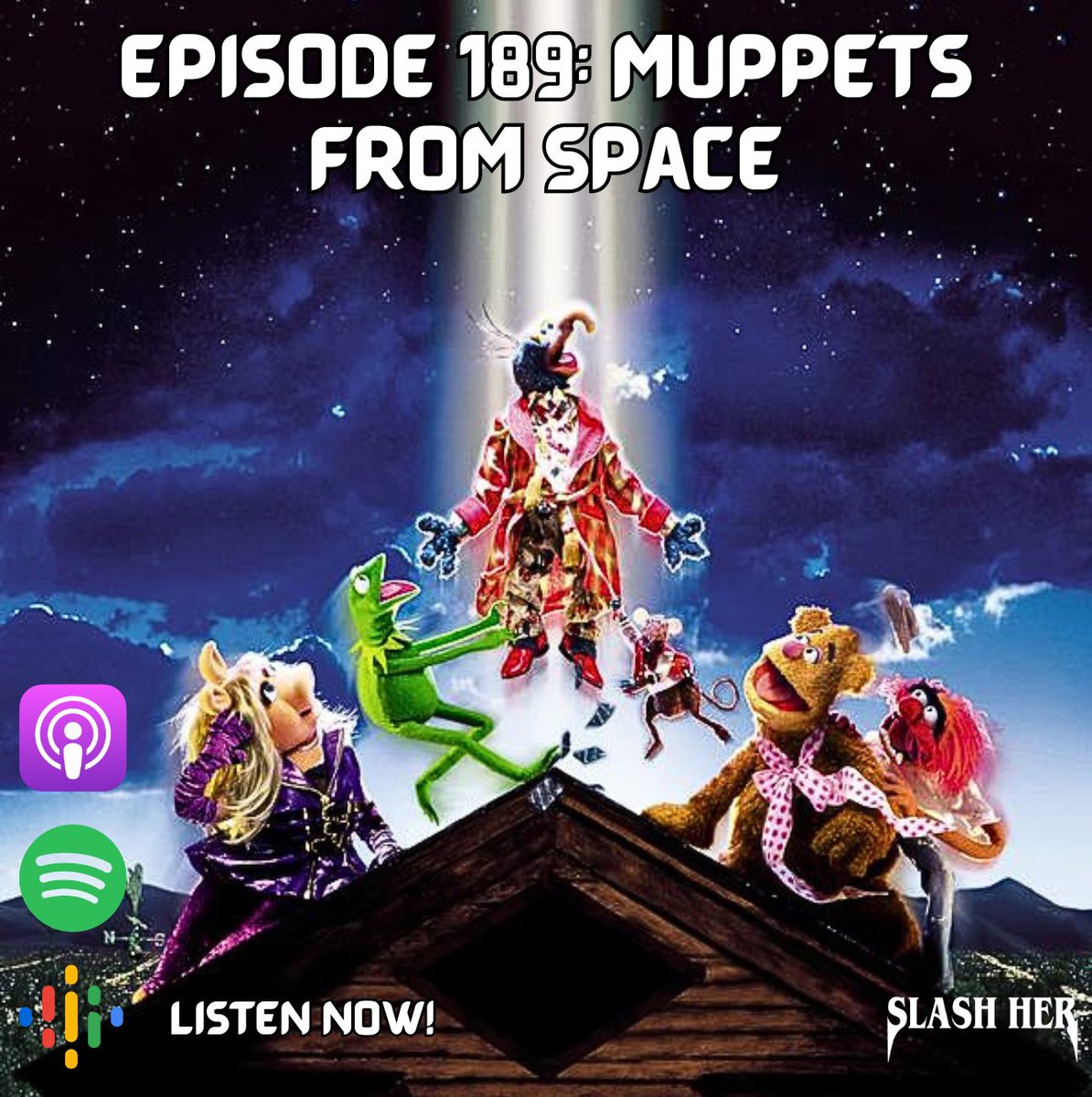 slash_her_pod's tweet photo. Today on the podcast we’re tackling a nostalgic double feature! We’re discussing both 2000’s SCOOBY-DOO AND THE ALIEN INVADERS &amp; 1999’s MUPPETS FROM SPACE. 

Listen wherever you consume your podcasts! 

https://t.co/HoaJdy0ctD https://t.co/hdc6bXslWI