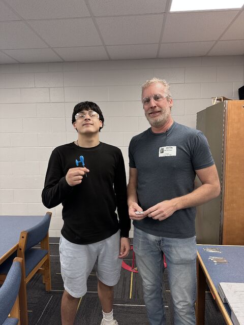 TDatCCC's tweet photo. Karl meeting with #JAG students at #Fremont High School - Jobs for America’s Graduates helps students build skills for Nebraska’s workforce. It was fun sharing career opportunities in #plastics &amp; #manufacturing—these students were engaged &amp; curious about what’s possible next. 😀 https://t.co/qdyEGCq9Lz