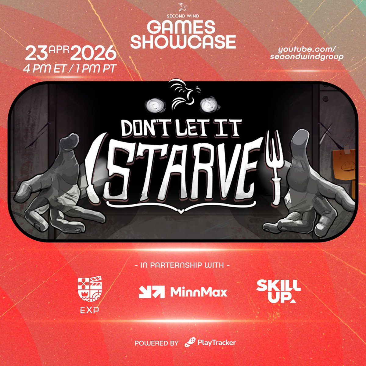 ✨ News coming! ✨

I’m really excited to share that Don't Let It Starve will be taking part in the Second Wind Showcase as a PREMIERE!

Make sure to tune in and watch until the end, we’ve got some exciting news to share with everyone!