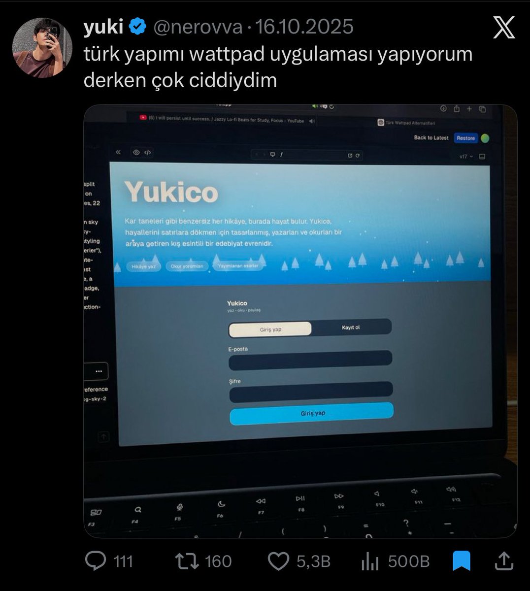 yuki tweet media