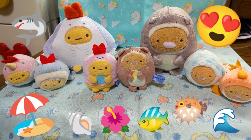 Iarim1's tweet photo. #今日のすみ活
#すみっコぐらし
#うみのなかま増えたぞ
#かわうそとんちゃん
#でかいのと小さいの揃った
#かわうそって川じゃない？
#シールも良き
#売り切れてたけど補充された😍
#にしても売り切れ早かったな
#とんえび
#ぬい活
#推し活
#水族館コラボ https://t.co/nAZWNHrHik