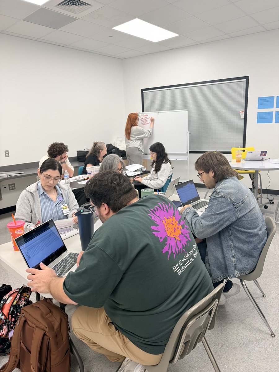 LMatejo's tweet photo. We are so excited to launch @SanMarcosCISD vertical teams of teachers to help align our scope and sequence by grade levels! Secondary RLA went first today, making vertical alignment visible. @SM_Academics https://t.co/KvBTDEVedk