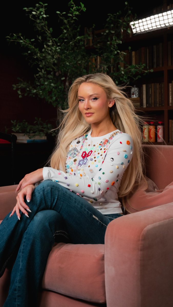 updateslarsson's tweet image. Zara Larsson for the ‘Call Her Daddy’ podcast.