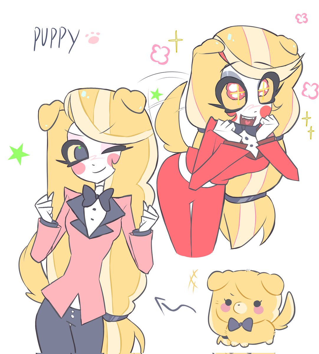 sakana20061026's tweet image. #hazbinhotel #hazbinhotelCharlie 
#Charliemorningstar
Charlie it's SO FUCKING CUTE😭❤️❤️I like puppy Charlie🤤