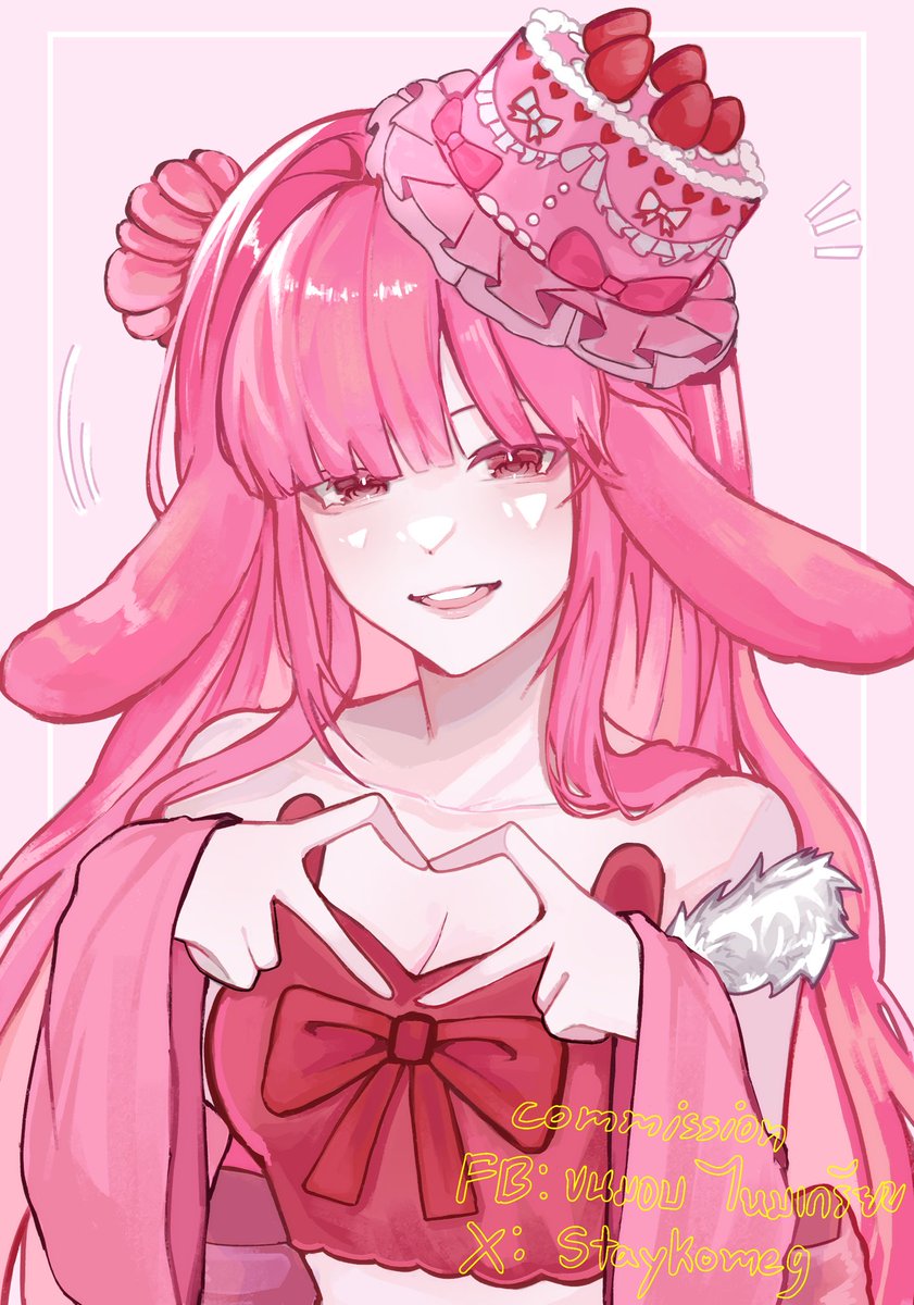 StayKomeg's tweet image. ชมพูกระแทกหน้า55555 💖🎀
#art #commissionopen #commissionart #รับวาดรูป