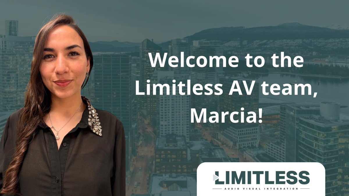 LimitlessAV's tweet image. We're excited to introduce a new member to the Team — Marcia Aguilar!  

She will be taking on the role of Programmer Jr. 🤝

Welcome aboard! We are thrilled to have you on the team and can’t wait to see all the great work you’ll do with us.  

#AudioVisual #ProAV #Welcome