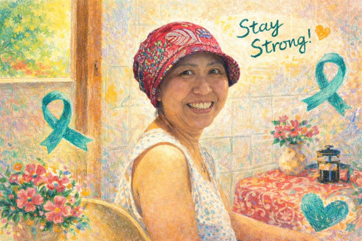 Did you know that different colored ribbons symbolize different types of cancer? Most of us recognize the pink ribbon for breast cancer, but did you know that ovarian cancer is represented by teal 🩵

gofundme.com/f/our-mom-is-b…