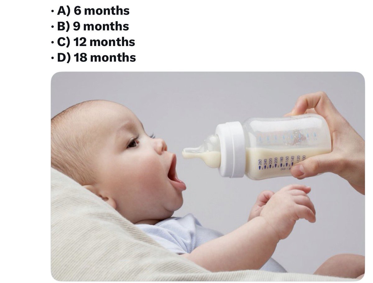 3DMedico1's tweet image. At what age is it safe to introduce #cow's #milk to a baby?