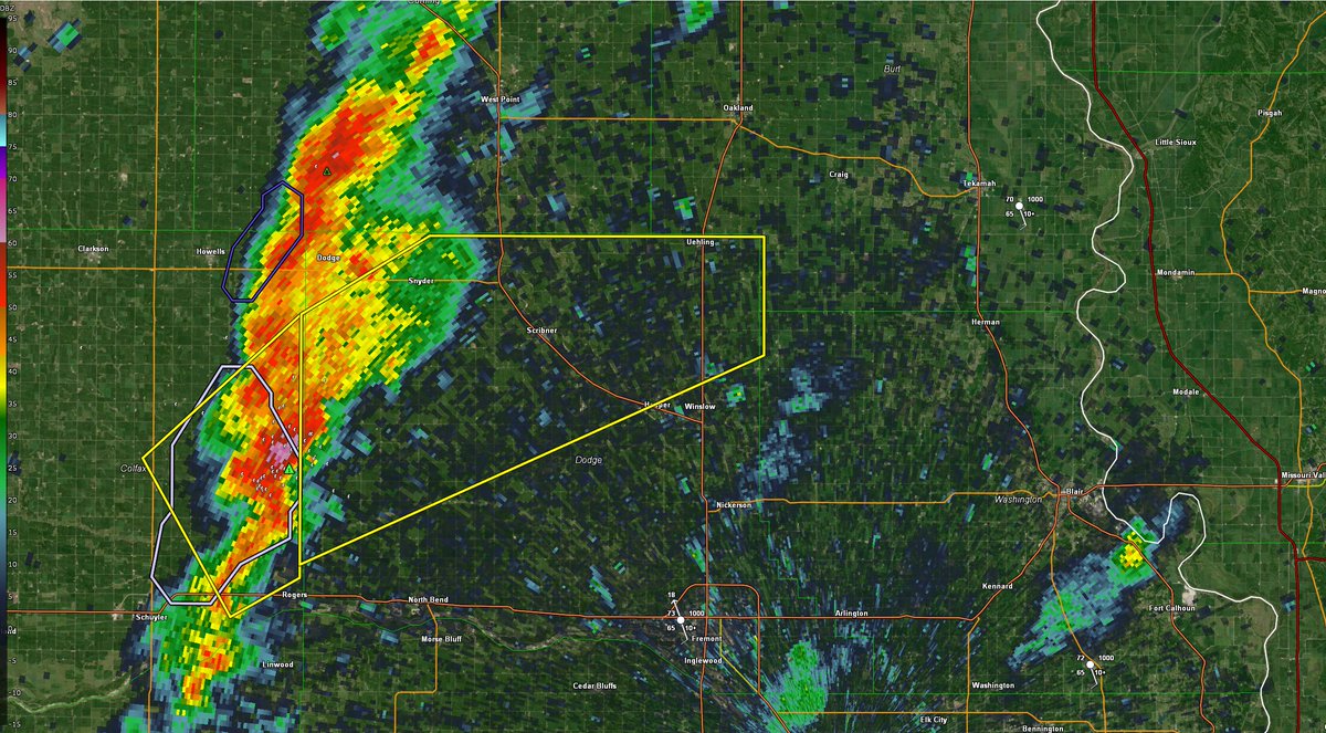 Severe Thunderstorm Warning for Dodge county at 11:49am until 12:45pm ...