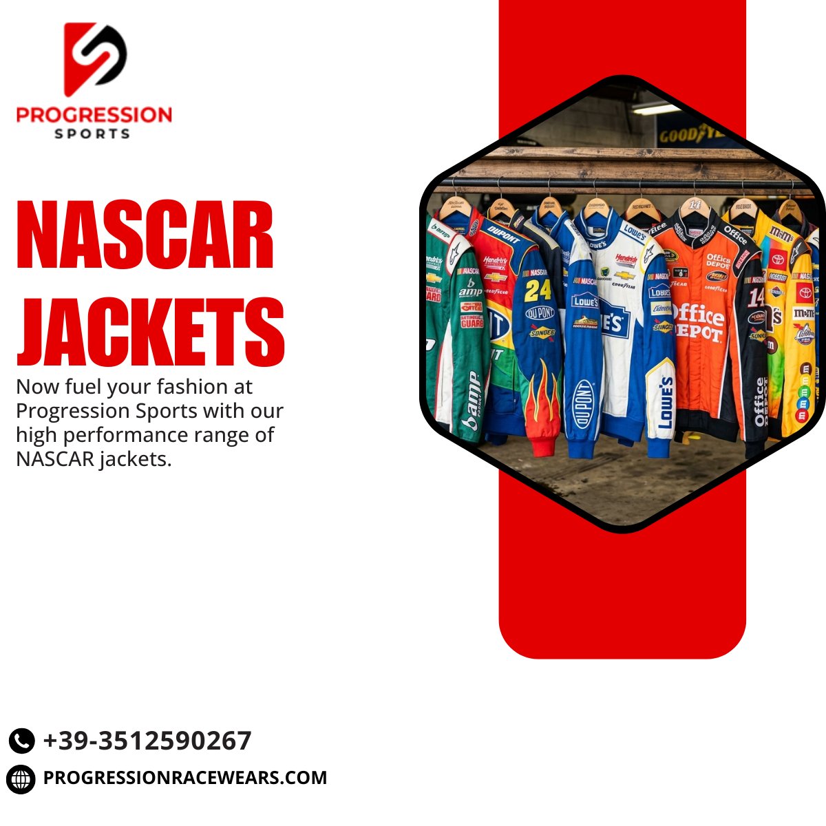 ProgressionRace's tweet image. Now fuel your fashion at Progression Sports with our high-performance range of NASCAR jackets.
Order Now:
progressionracewears.com

#nascarnaespn #NASCARjackets #jackets