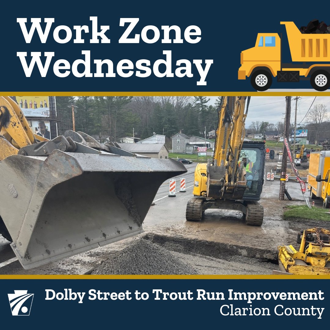 PennDOTNews's tweet photo. This #WorkZoneWednesday, we feature Dolby St. to Trout Run project on Route 68 in Clarion Co.
Slow down in work zones like these! More: https://t.co/q7VhWtNTsR.
Under @GovernorShapiro’s Administration, we've improved 19,451 miles & advanced work on 1,738 state/local bridges. https://t.co/LKldWGdv6z
