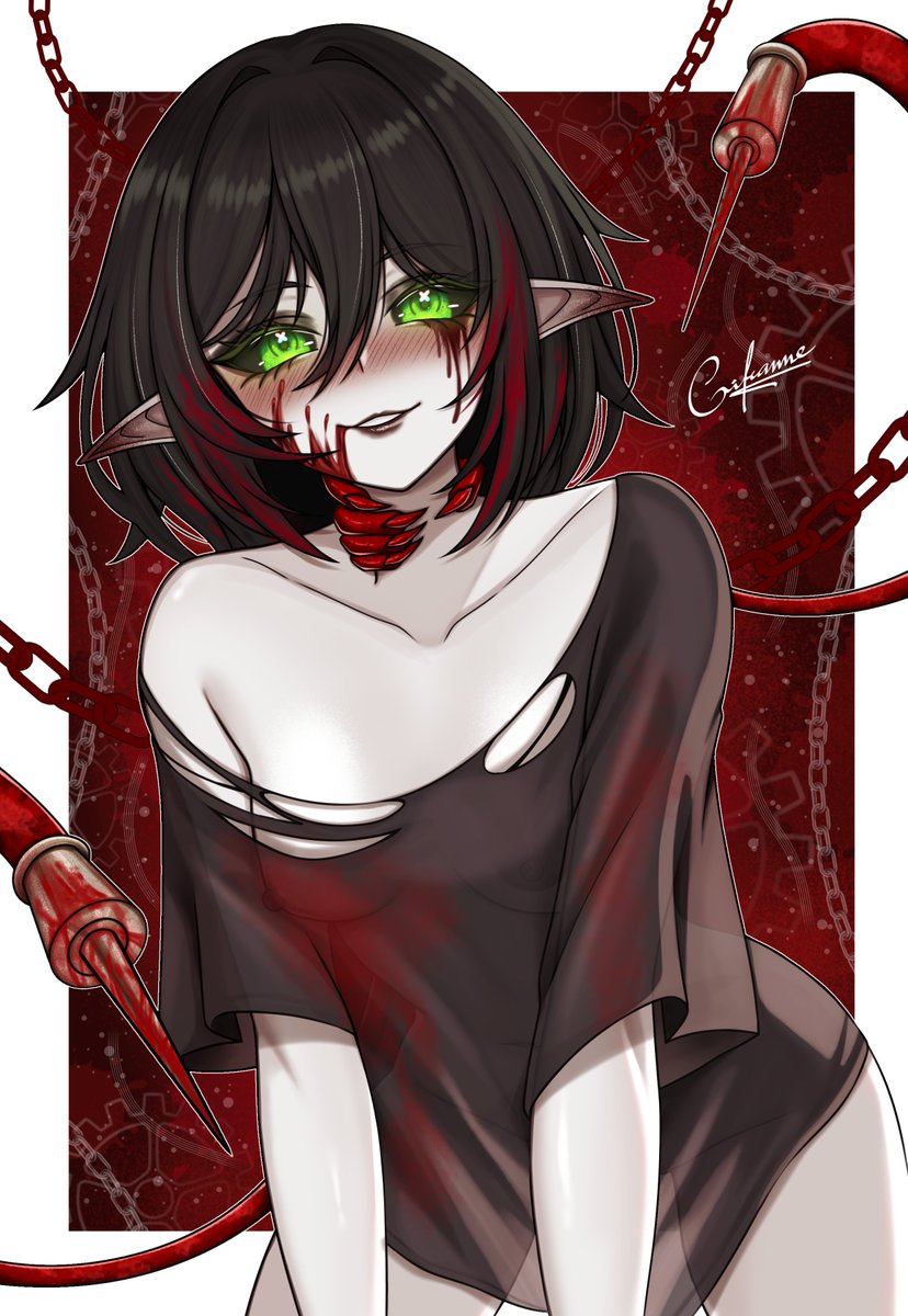 Gileanne_art's tweet image. Layna Lazar Commission 🩸💉 [Simple Render] 

Vgen Commission: Completed ✅ 

Thanks for the support! ✨🔥

#Vgen #LaynaLust #VTuberEN
