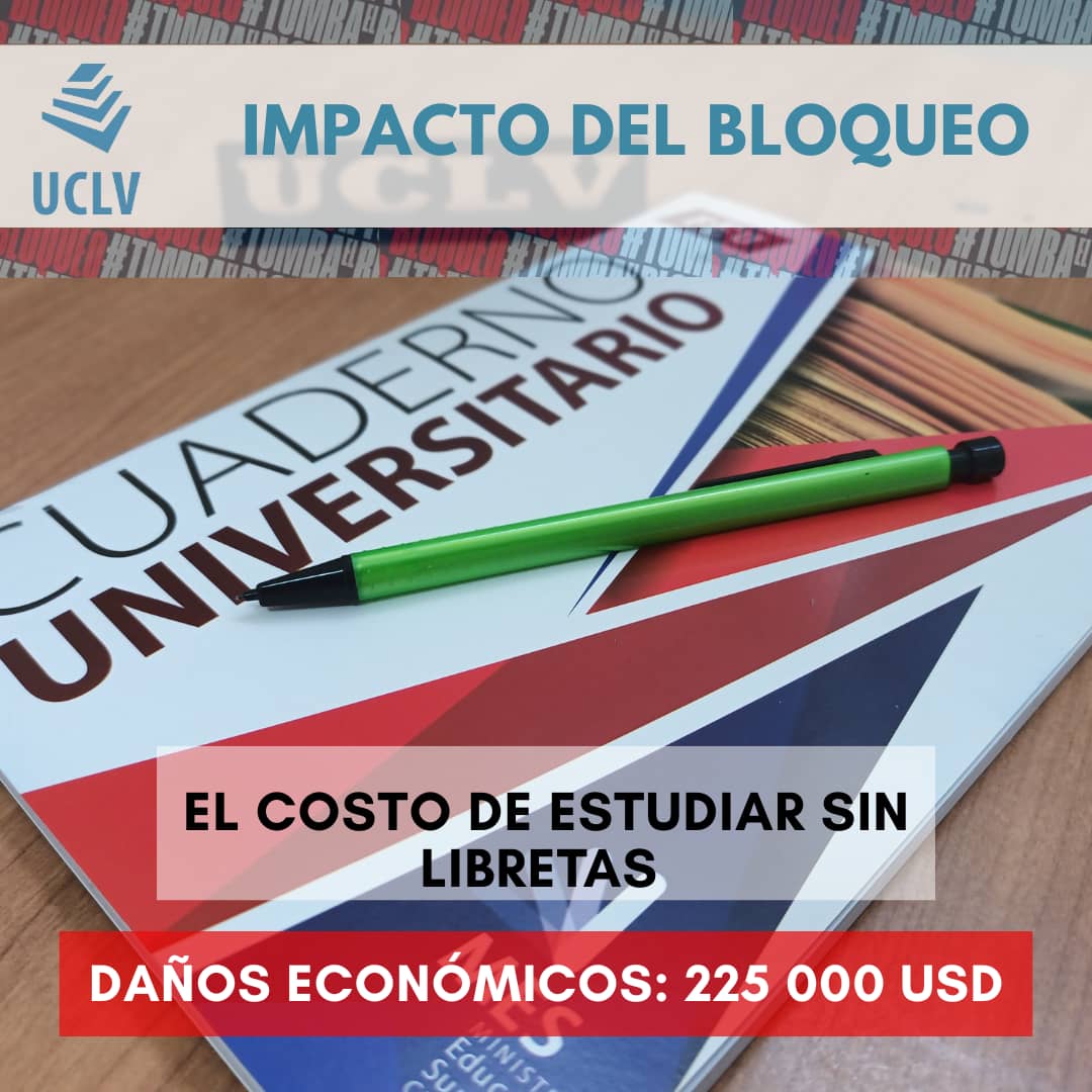 El costo de estudiar sin libretas  
En 2025 no fue posible asegurar los materiales básicos:
❌ 15 mil cuadernos menos en las aulas
📄 1 resma = 1 950 CUP
💵 Cada cuaderno ≈ 15 USD
⚠️ Daños económicos: 225 000 USD
👉 Aprender no debería ser un lujo.
#NoAlBloqueo