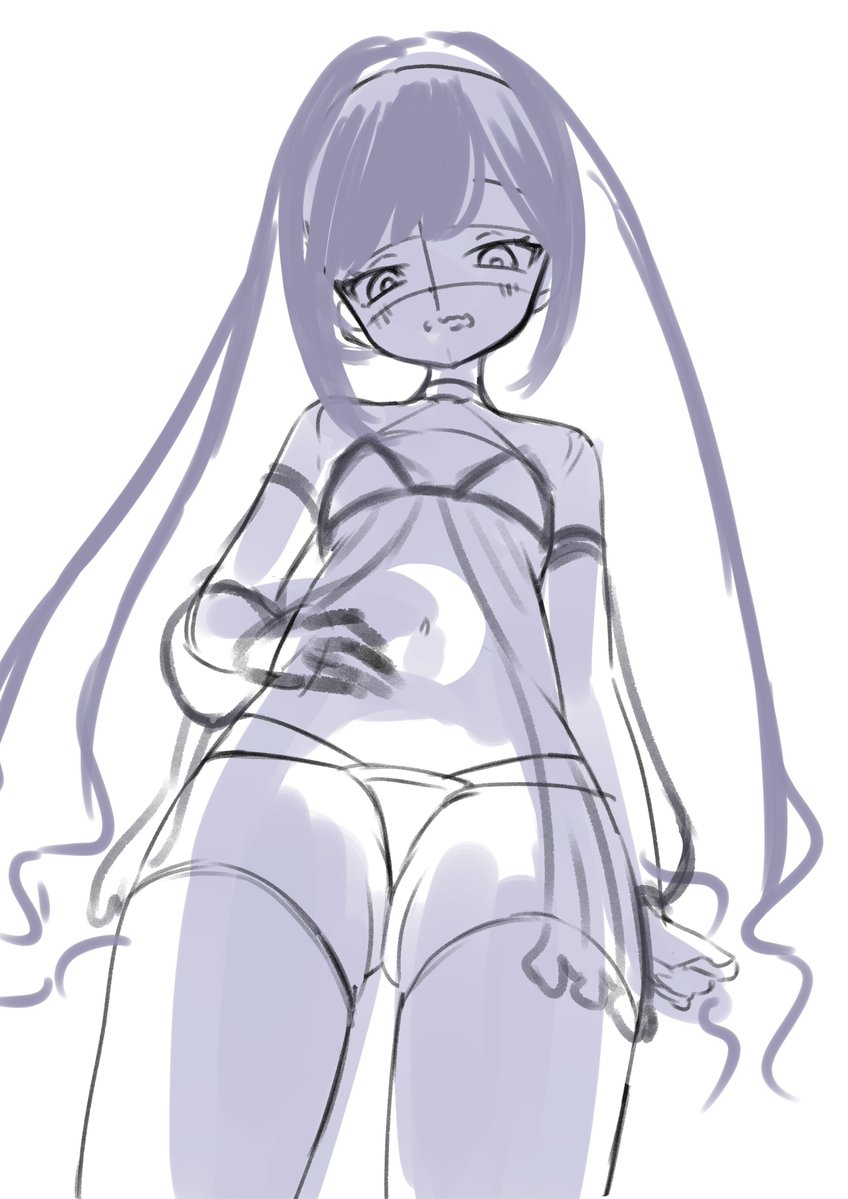 オリキャラのシエラちゃんwip