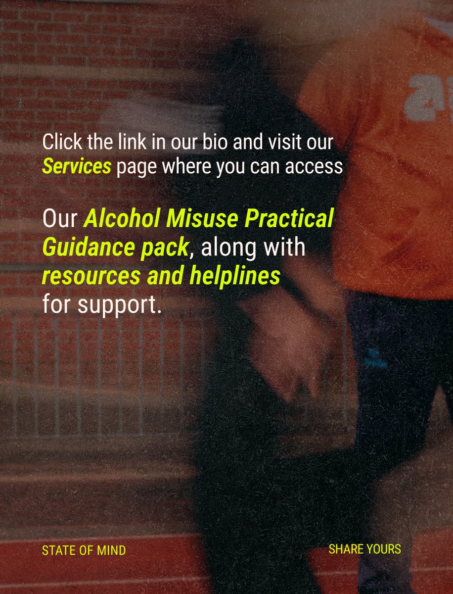 stateofmindsprt's tweet image. Alcohol is often a part of #sociallife, but it can affect people in different ways. For some, drinking can begin to impact #mentalhealth, relationships, and everyday life.

Visit the link in our bio and head to our Services page for our Alcohol Misuse Practical Guidance pack.💚🌱