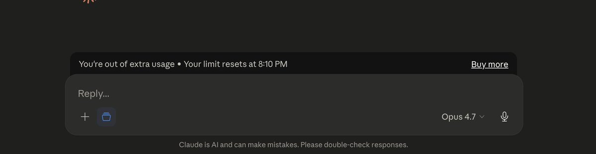 Vigta3's tweet photo. Claude's usage limit is like a doctor's prescription.
1 in the morning
1 in the afternoon
1 in the evening

SOS https://t.co/XUv6boGowg