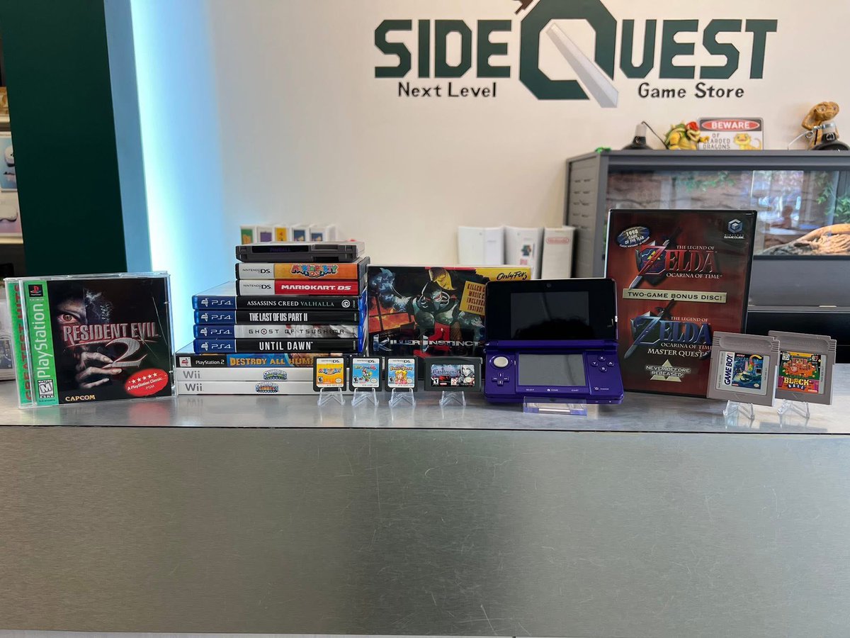 SideQuest is your one-stop shop for video game FUN across the generations! 👾🎮 🎧 🕹️ 🖥️ 🚀 🔥

📍Suite 830 Across from the gazebo

#gettysburgoutlets #gettysburg #sidequest #videogames #gaming