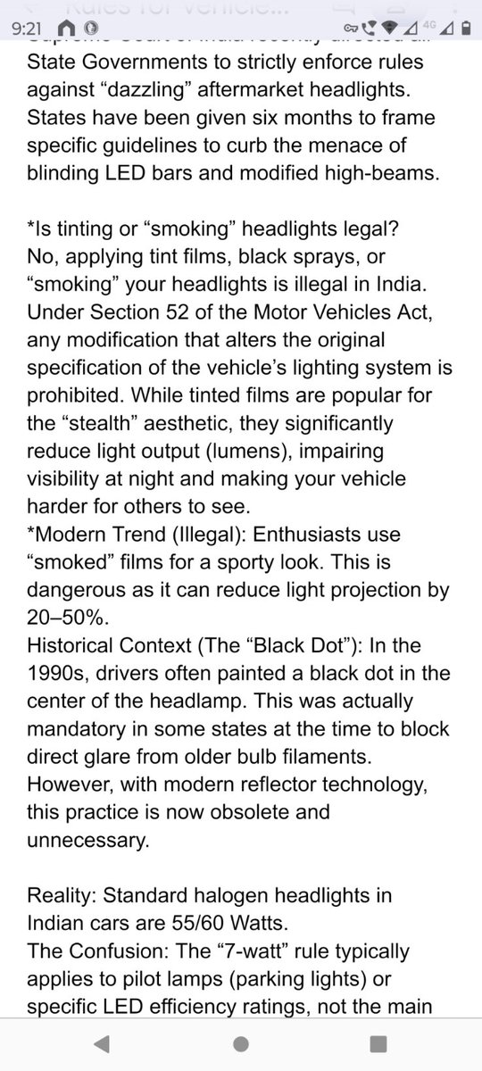 ravurihp's tweet photo. #Ledheadlights also caused to road accidents.. In the bustling streets of India, the “glare menace” from blinding headlights has become a major road safety hazard. 
The #SupremeCourt recently flagging the issue of dazzling lights in October 2025..
But there's no action🤔 https://t.co/JwQOOO2TXK
