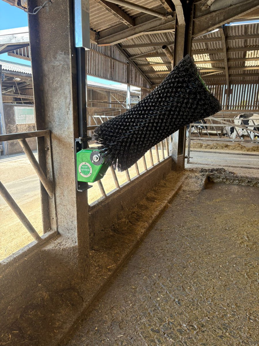 DavidRBeech's tweet photo. Another 3 x Nirvana brushes supplied and fitted for customer in Nantwich - what a treat for the lovely moo’s… https://t.co/N2sA5gH4jX