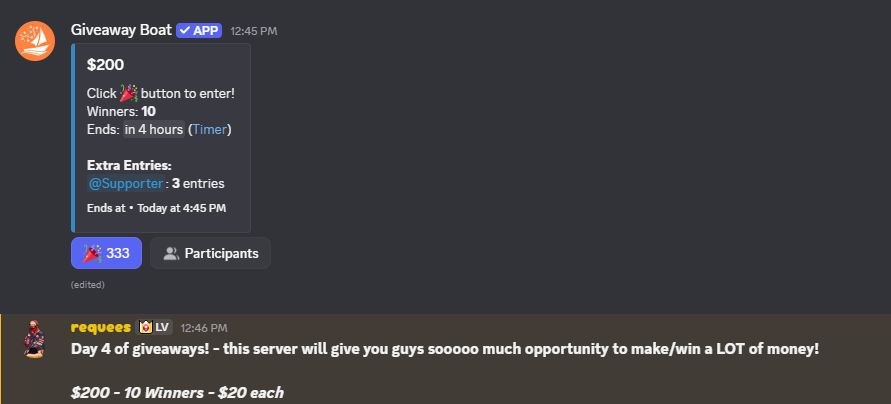 $200 FLASH GIVEAWAY RIGHT NOW in discord.gg/lunixandvoided            

Giving 1 person SOL who RTS &amp; drops addy
