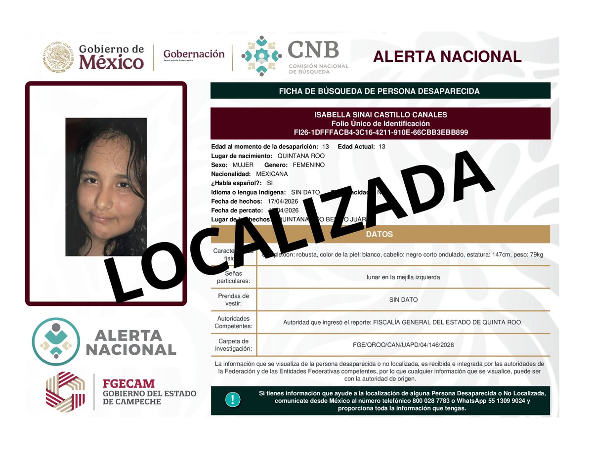 Fiscalía General del Estado de Campeche tweet media