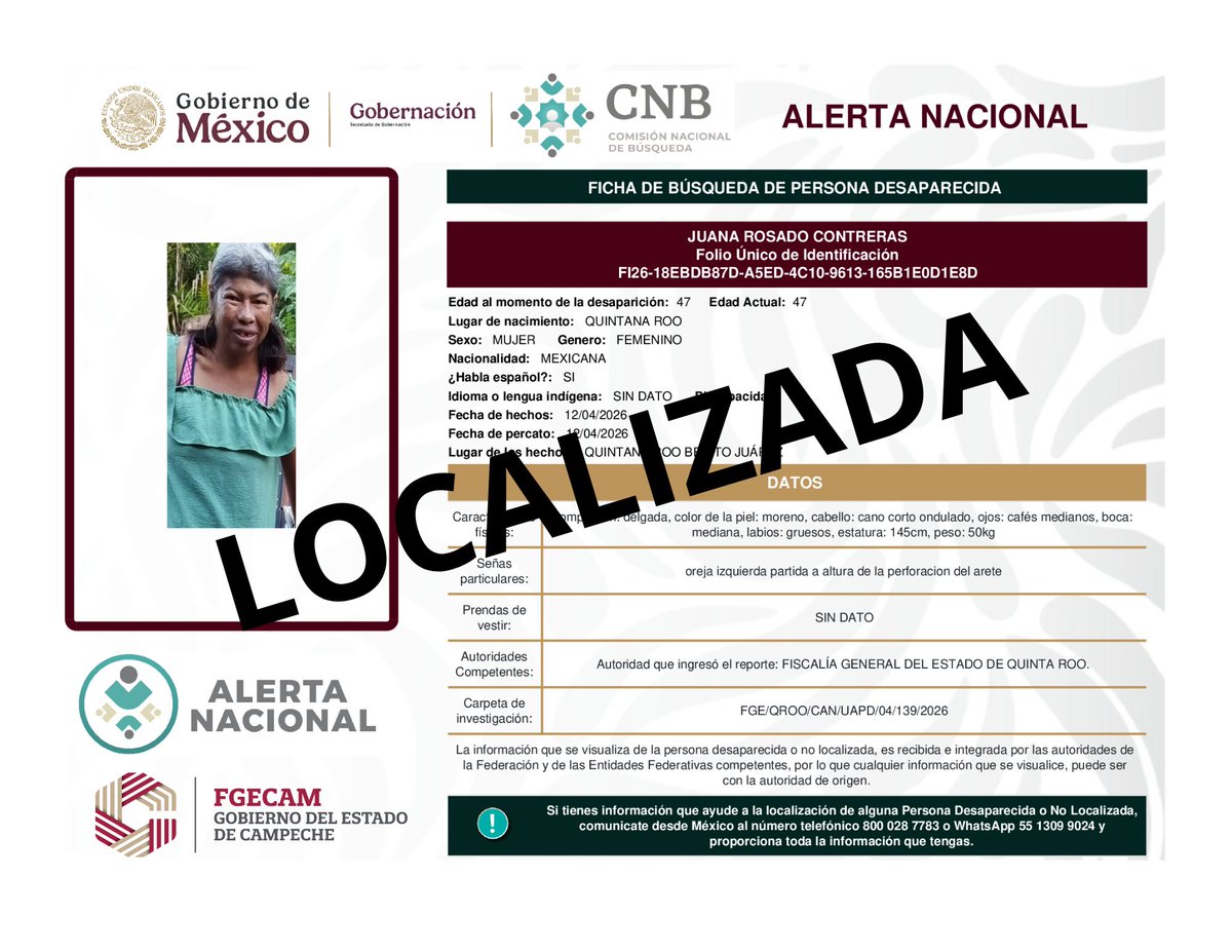 Fiscalía General del Estado de Campeche tweet media