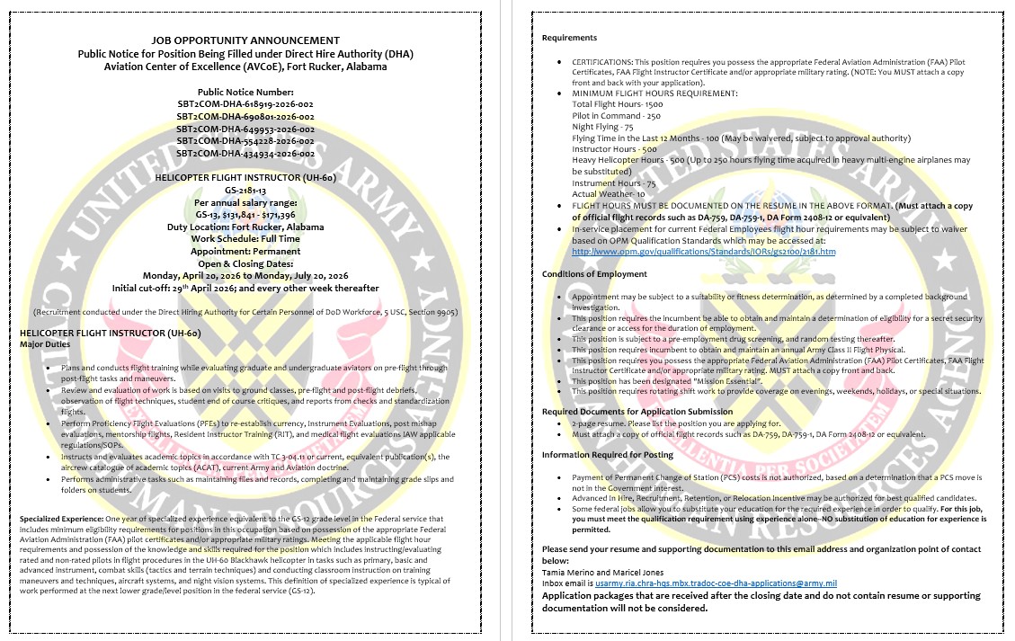 US Army Aviation Center of Excellence tweet media