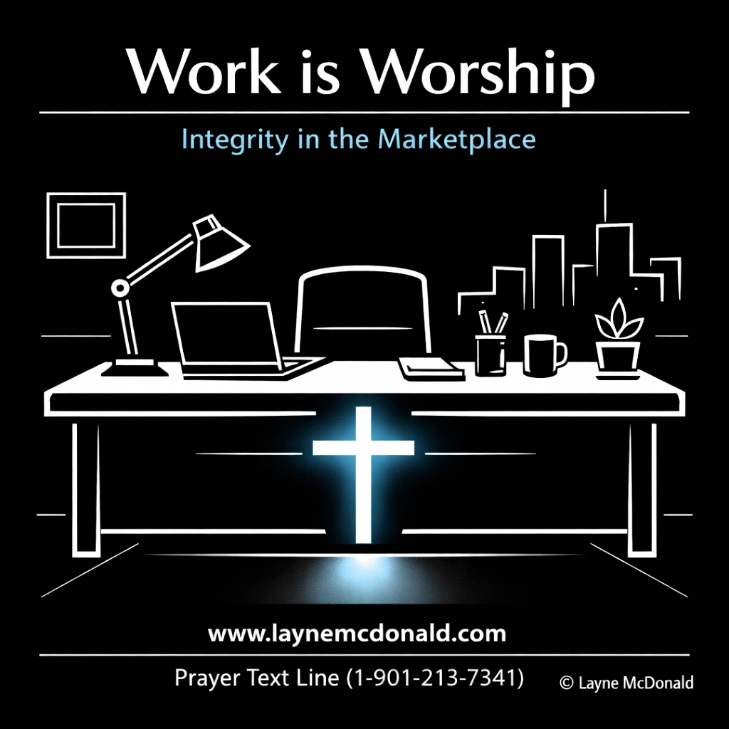 laynewmcdonald's tweet image. Work is worship.

1. Intent: Dedicate to God
2. Integrity: Choose truth
3. Impact: Help someone

Coaching: laynemcdonald.com
Simply browsing the site helps support families in need through ad revenue at no cost to you.

Dr. Layne McDonald
#Faith #Work