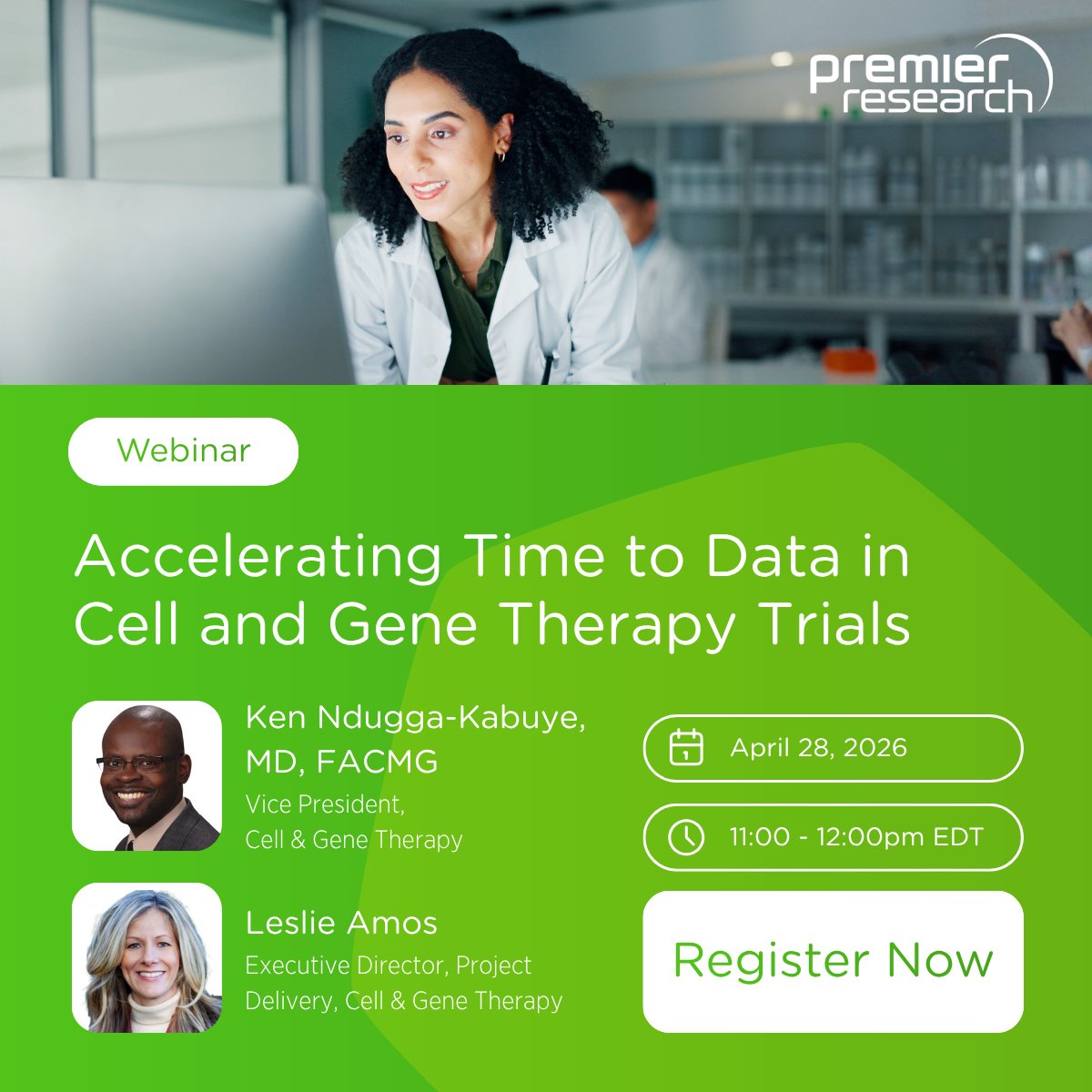 premierresearch's tweet image. How can sponsors accelerate #CGT study timelines while maintaining quality and compliance? Our experts will share actionable strategies to overcome common trial barriers and get to the data that informs go/no-go decisions faster. hubs.ly/Q04cVbG90

#PremierResearch