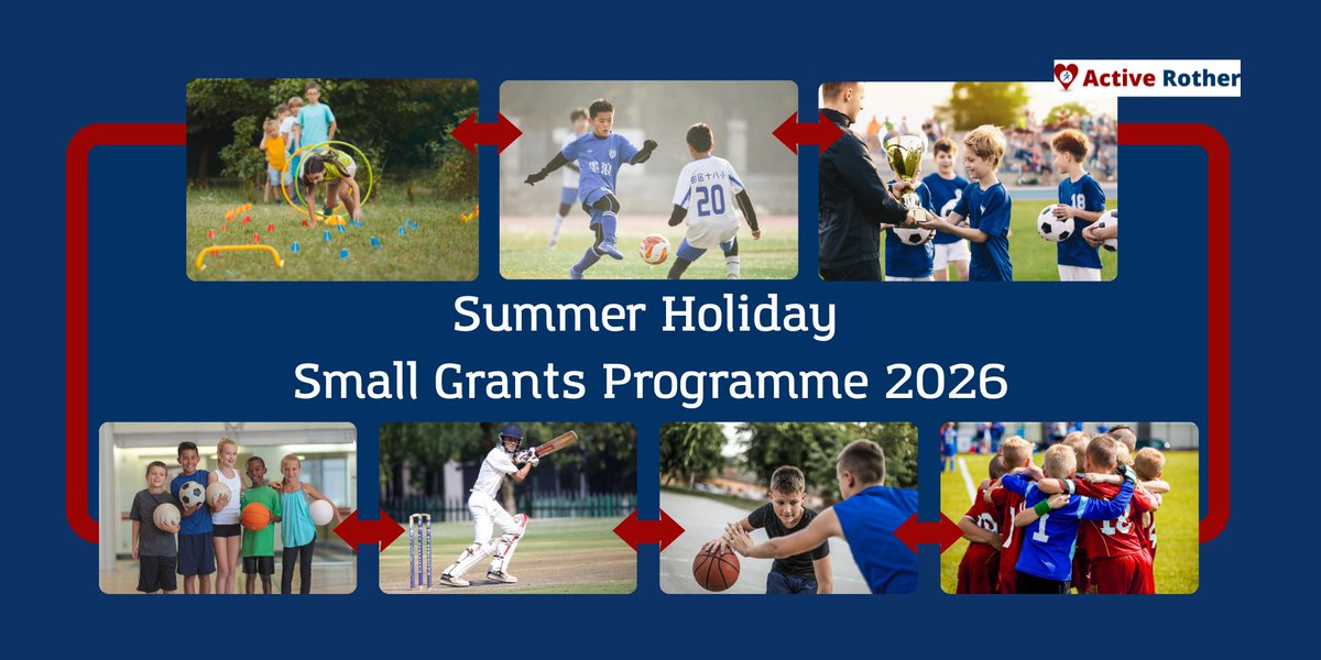 ActiveRother's tweet photo. The Active Rother programme, with Rother Sports Development, has launched a small grant scheme for sport groups or organisations working with young people in the district. 

The goal is to encourage more young people to be active this summer - learn more: https://t.co/IG09uFGk3N https://t.co/LxBqNt4anE
