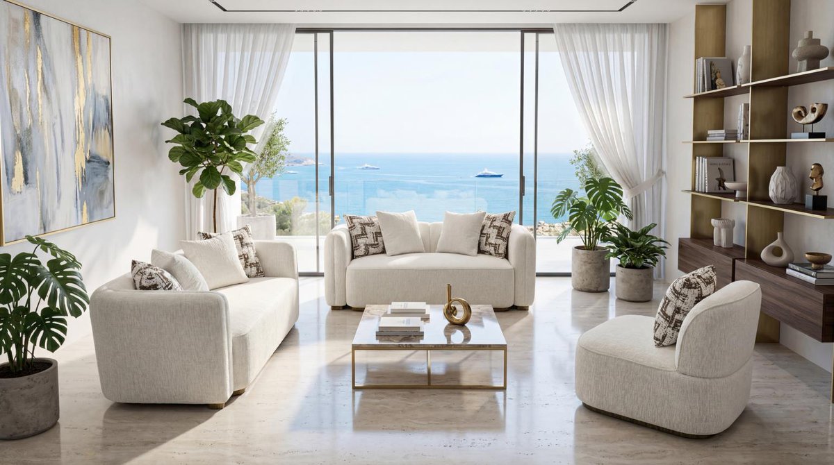 MassaGallery's tweet image. Level up your living room with this ultimate modern sofa set! 🌟 The perfect chic home. 🥂✨

✨ Elegant Curved Design

⚪ Cream Bouclé Fabric

🎨 Designer Accent Pillows

☁️ Plush Minimalist Style

DM to order! 📩

#LivingRoomGoals #ModernHome #MassaGallery