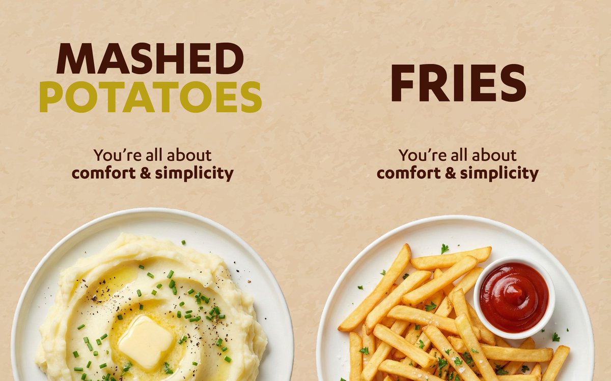 OPDI_ca's tweet image. Sometimes… your potato choice says more about you than you think 👀🥔

Are you team fries, mashed, or baked?

Drop yours below 👇

#ontario #alliston #buylocal #qualityfirst #potatoes #toyourtable #potatotips #tips #hacks #potatohacks