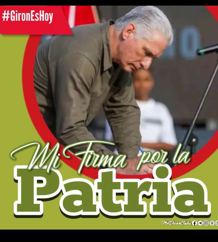 Los trabajadores del Hospital Tomás Carrera de #TrinidadDeCuba damos la firma en apoyo a nuestra revolución y el socialismo.
#MiFirmaPorLaPatria
<a href="/Barbara78904587/">BarbaraRojas</a> 
<a href="/HptalTdad40523/">Estadística Hptal Tdad</a> 
<a href="/TurinoWilliam/">William Reinaldo Rodríguez Turiño</a>